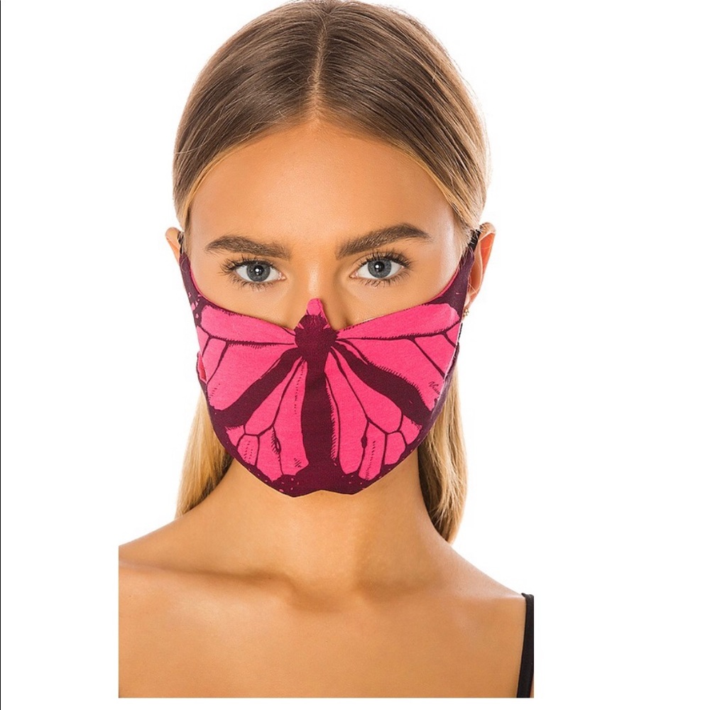 Butterfly Face Mask in Pink